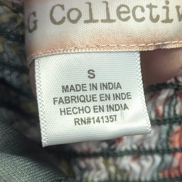 BOG Collective Size Small Green Floral Jumpsuit - Picture 2 of 16